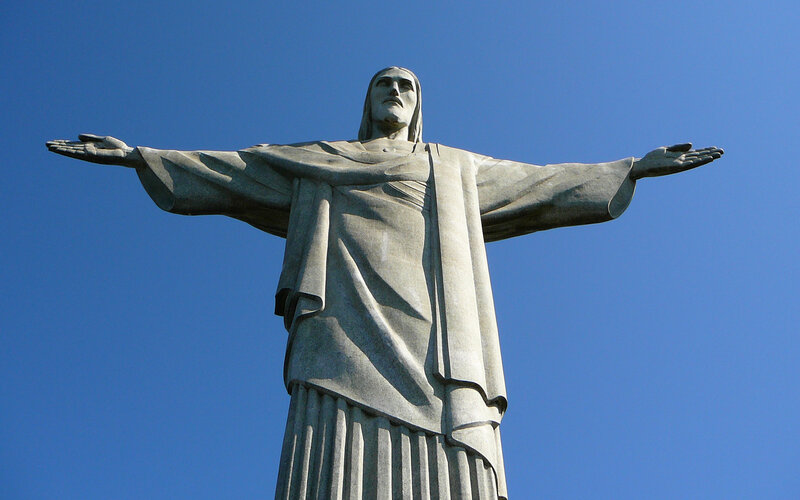 Christ the Redeemer Statue — Blue, Serene, Afternoon, Photograph, Sky