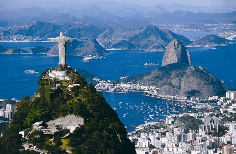 Christ the Redeemer Statue — Blue, Serene