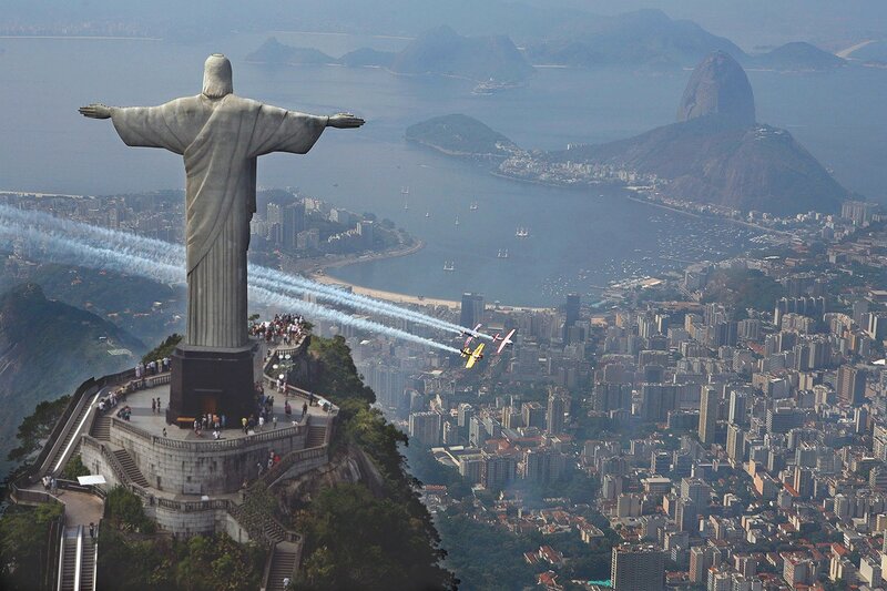 Christ the Redeemer Statue — Gray, Dramatic, Afternoon