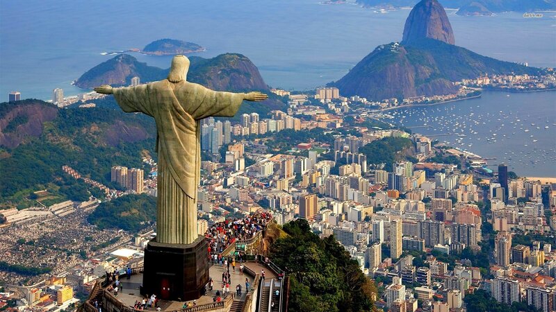 Christ the Redeemer Statue — Green, Dramatic, Afternoon