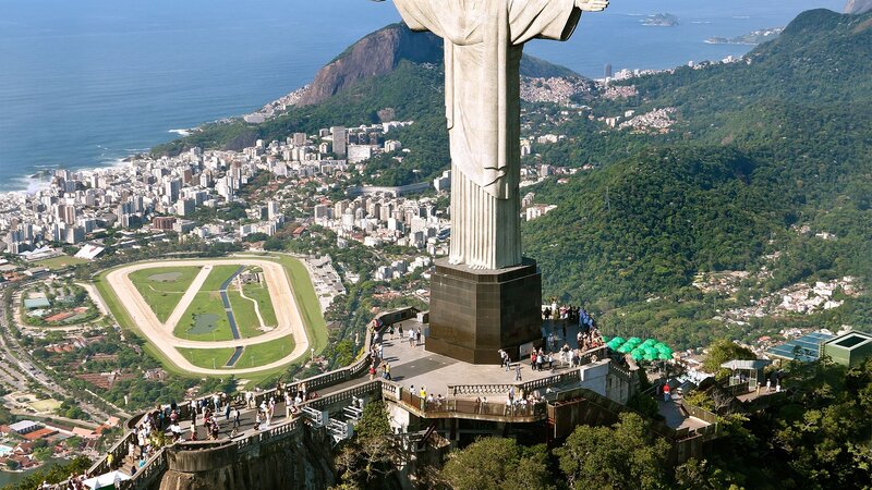 Christ the Redeemer Statue — Green, Serene, Afternoon, Photograph, Cityscape