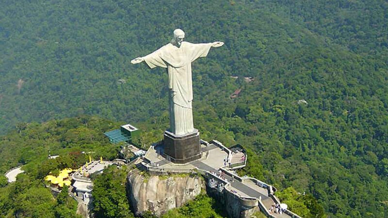 Christ the Redeemer Statue — Green, Serene, Afternoon, Photograph