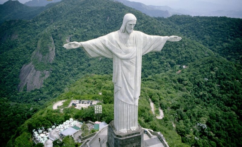 Christ the Redeemer Statue — Green, Serene, Afternoon