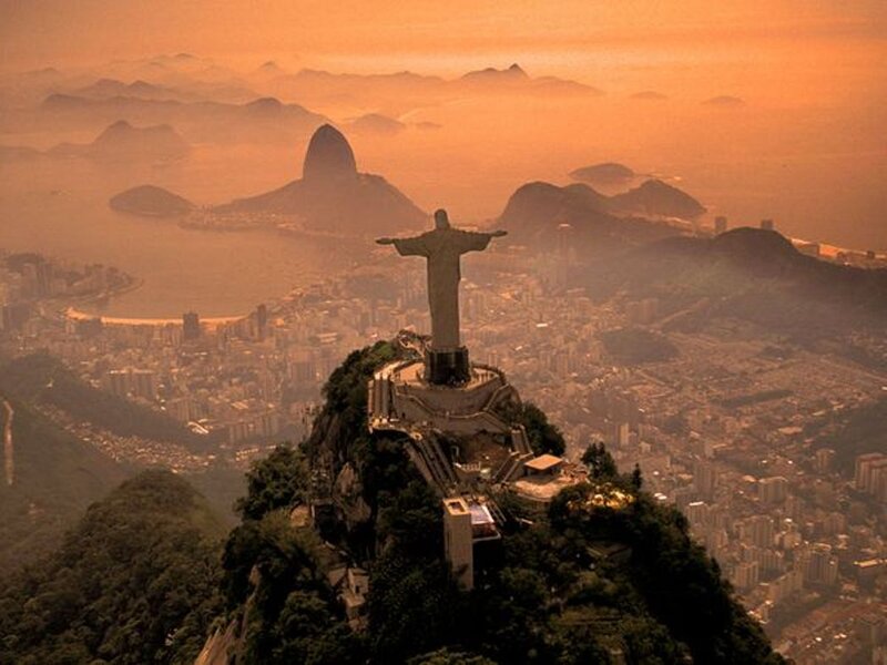 Christ the Redeemer Statue — Orange, Dramatic
