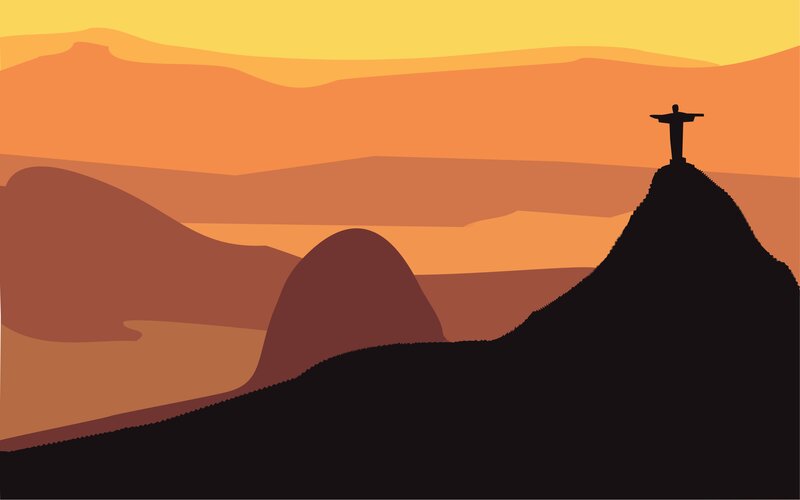 Christ the Redeemer Statue — Orange, Serene, Sunset