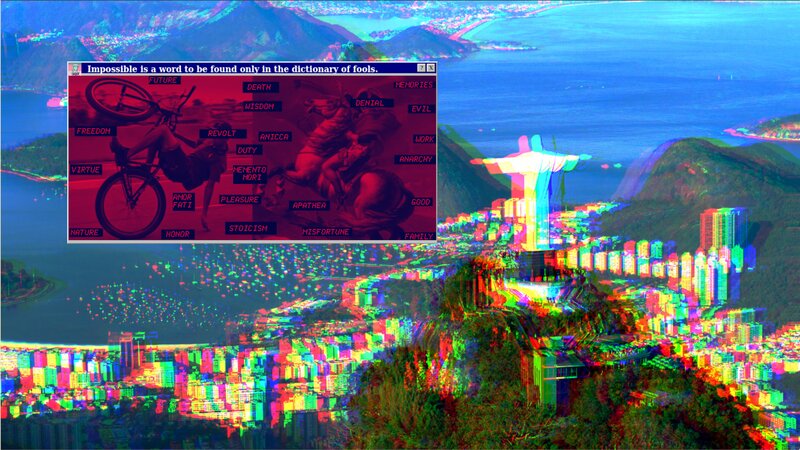 Christ the Redeemer Statue — Red, Dystopian