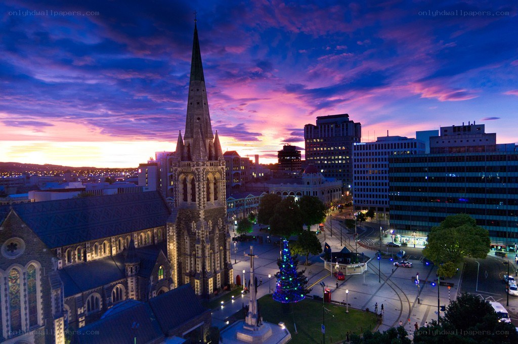 Christchurch at dusk