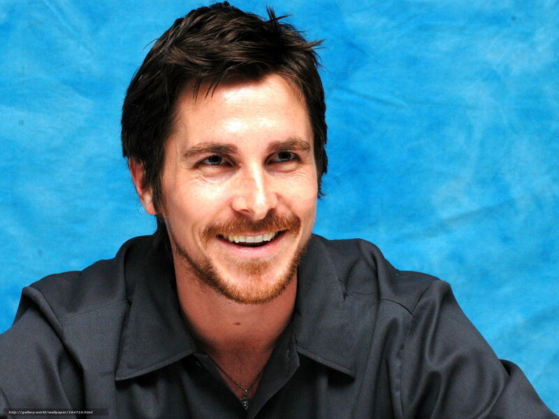 Christian Bale smiling