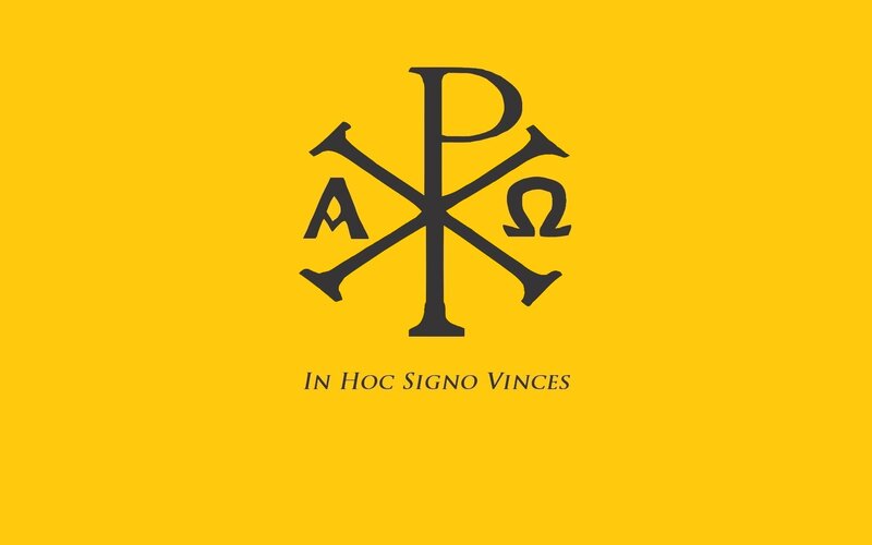 Christian Symbol on Yellow