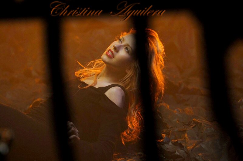 Christina Aguilera in warm light