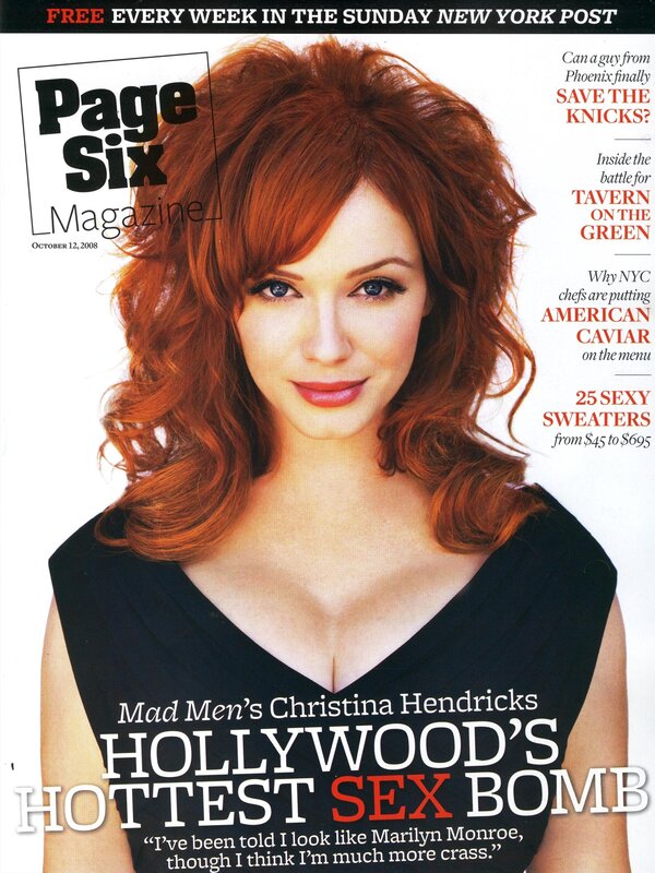 Christina Hendricks on magazine cover