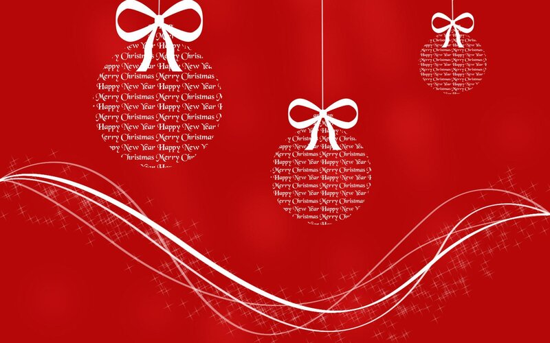 Christmas and New Year greeting card