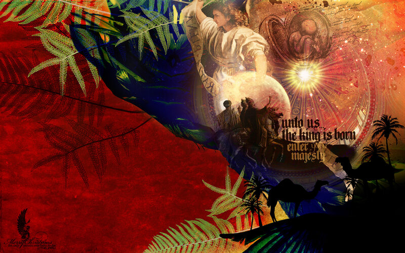 Christmas angel collage