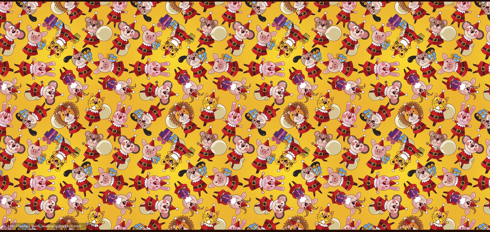 Christmas animal pattern