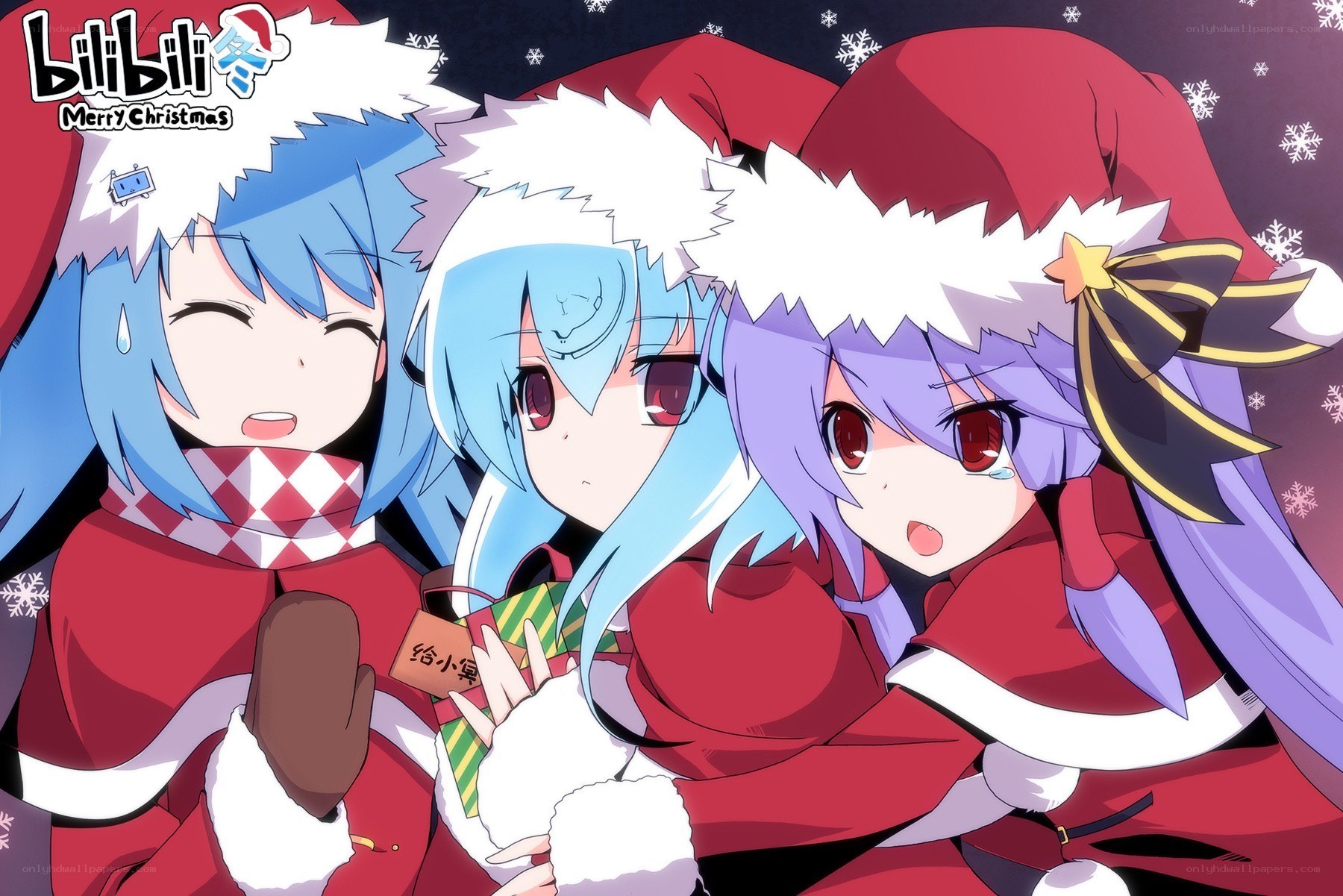 Christmas anime characters