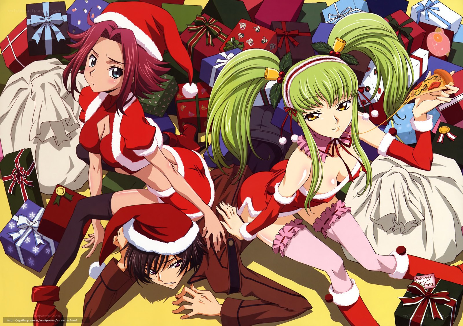 Christmas anime characters