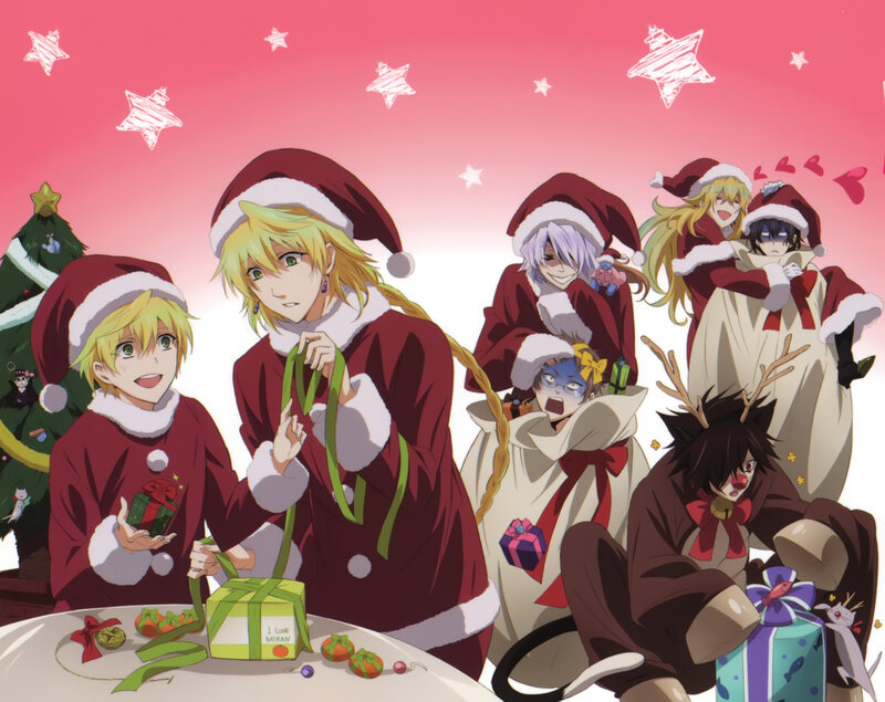 Christmas anime characters