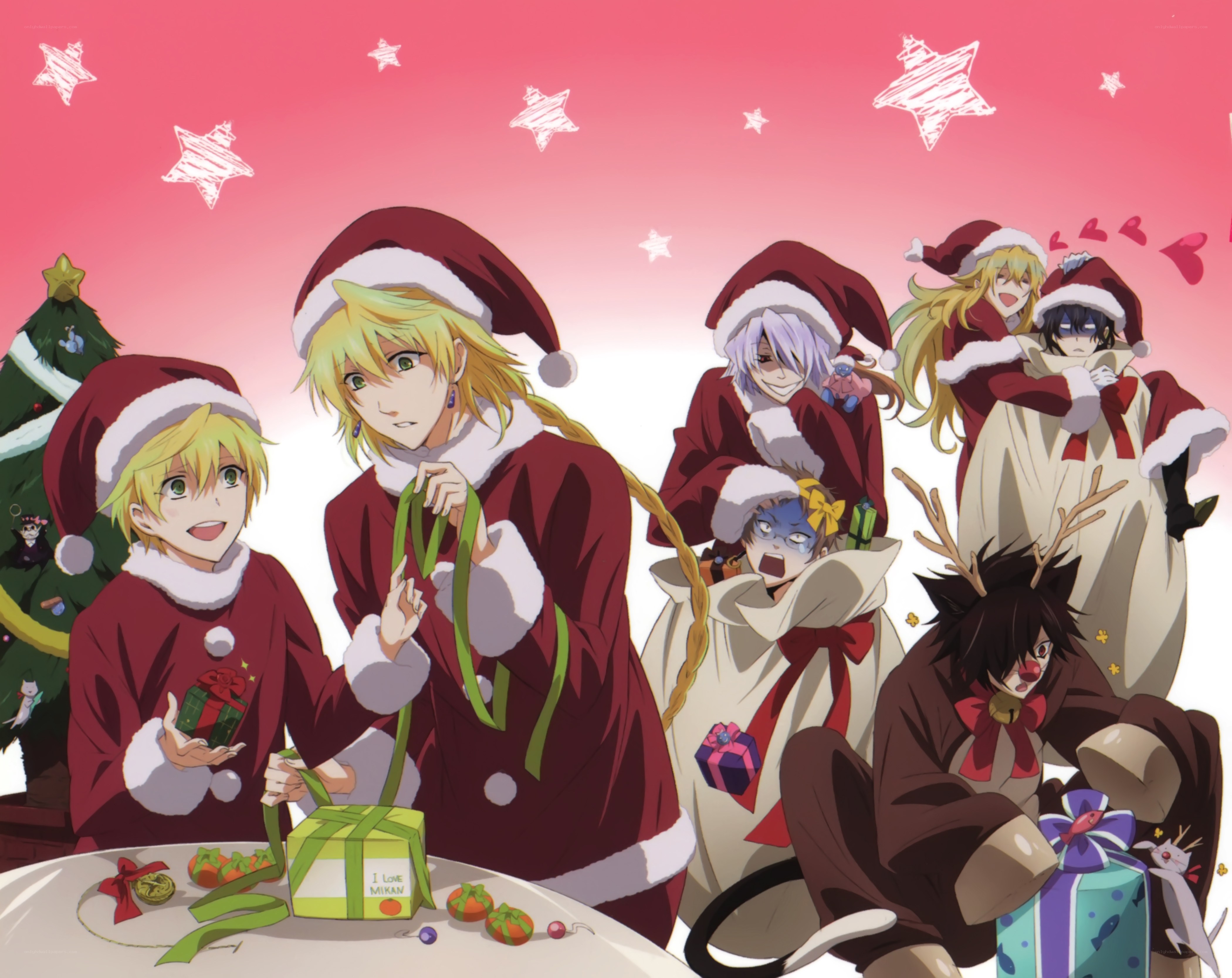 Christmas anime characters
