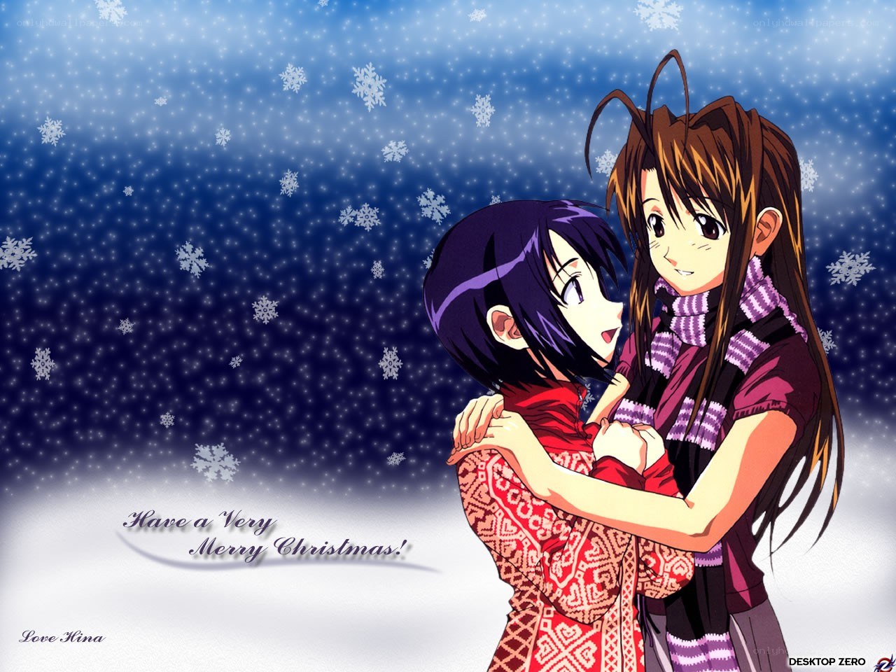 Christmas anime couple