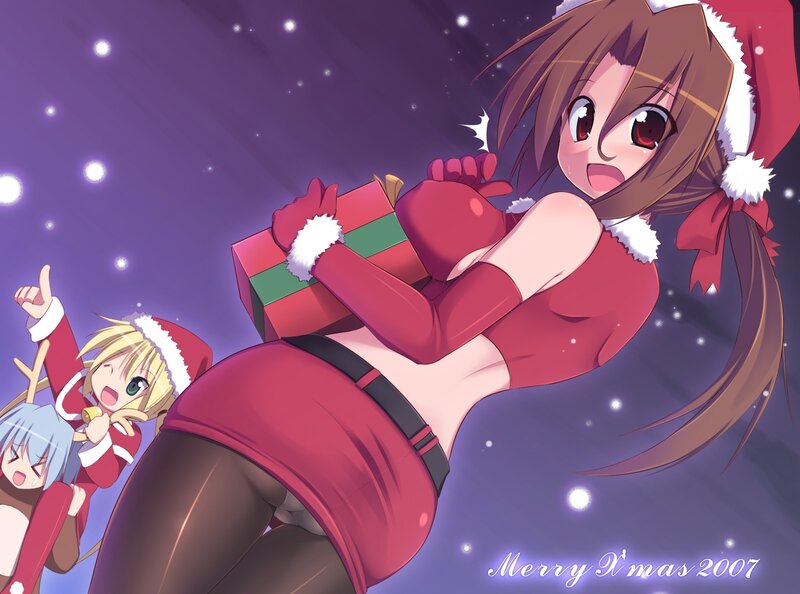 Christmas anime girls