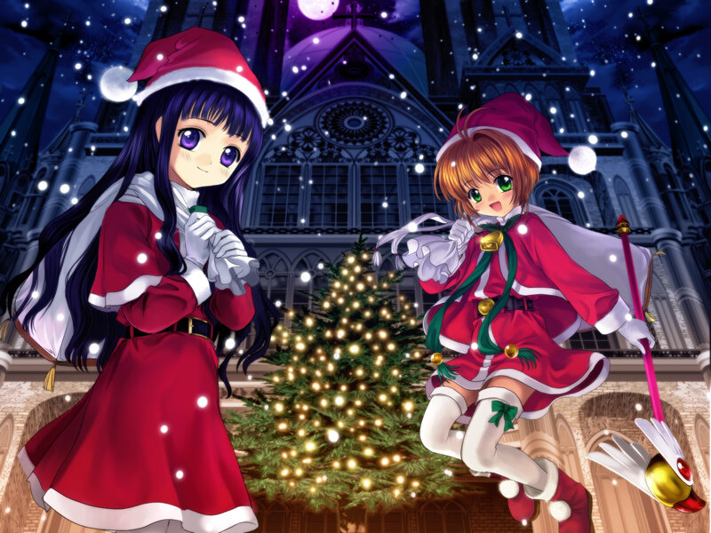 Christmas anime girls