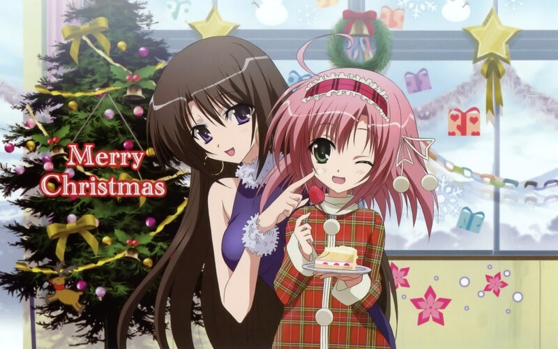 Christmas anime girls