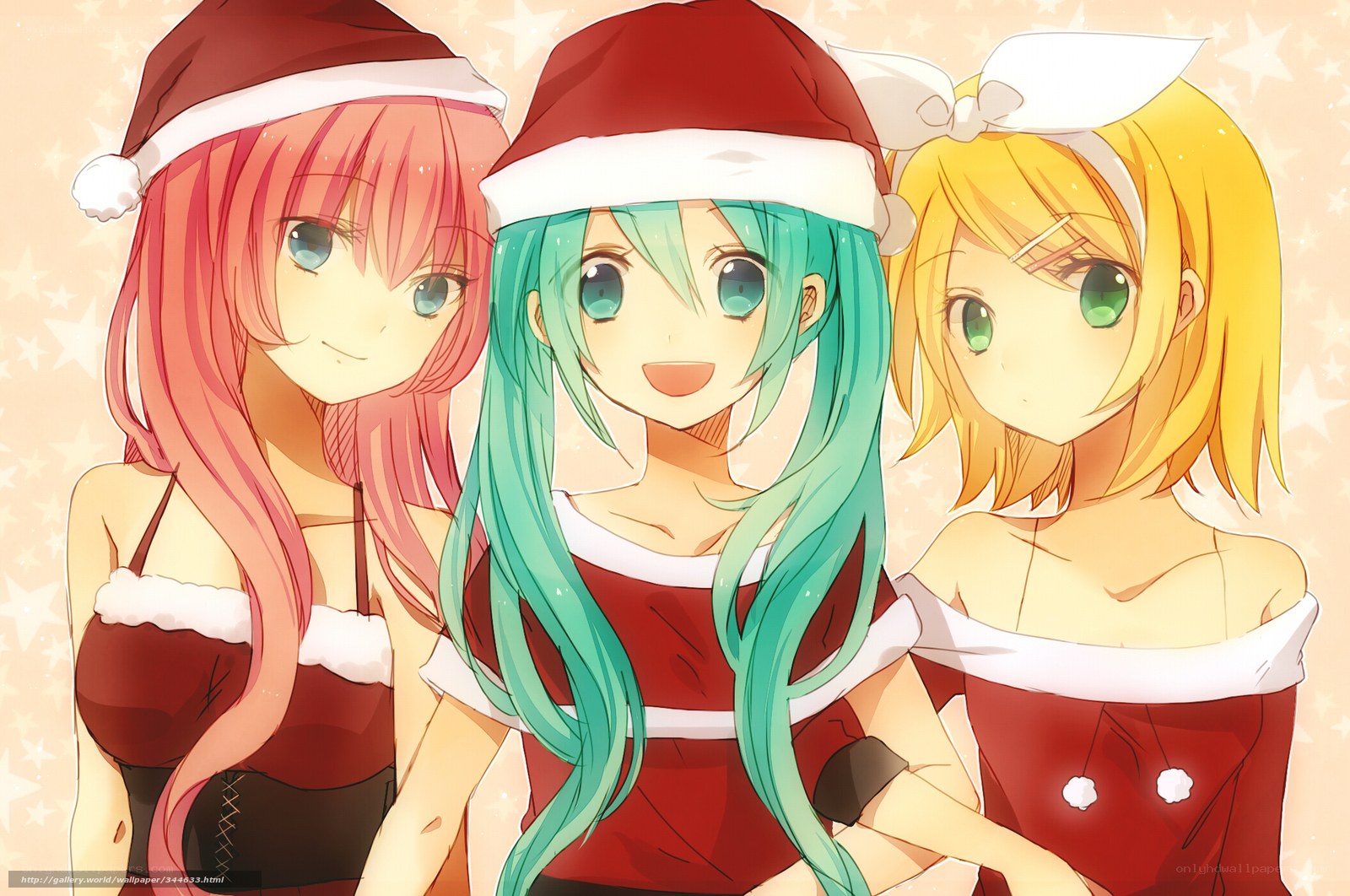 Christmas anime girls