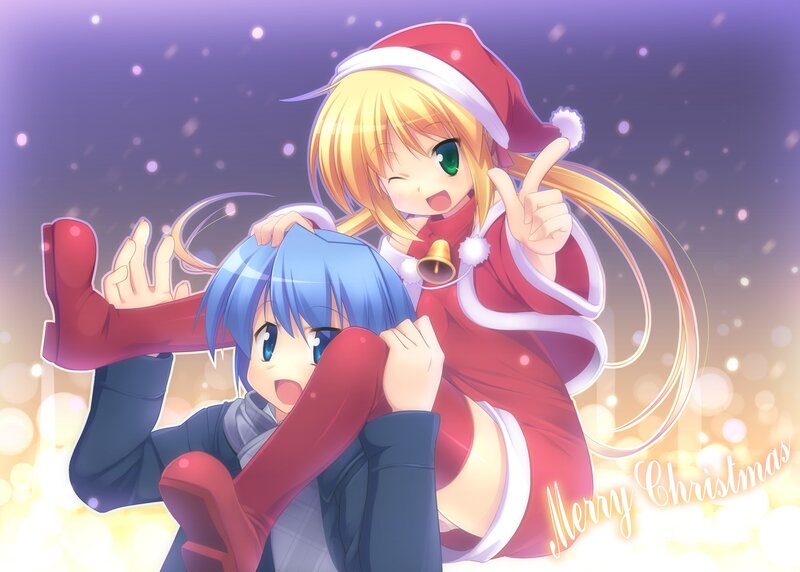 Christmas anime girls