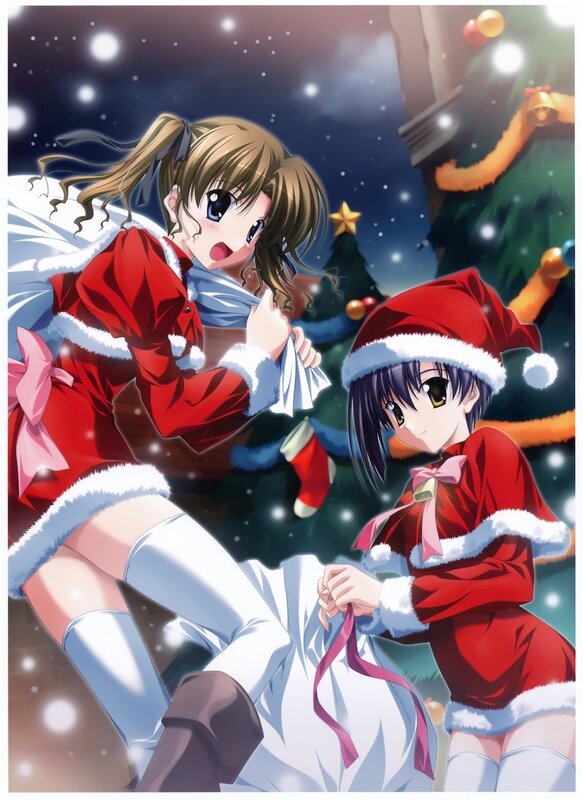 Christmas anime girls