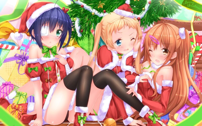 Christmas anime girls