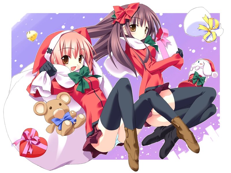Christmas anime girls