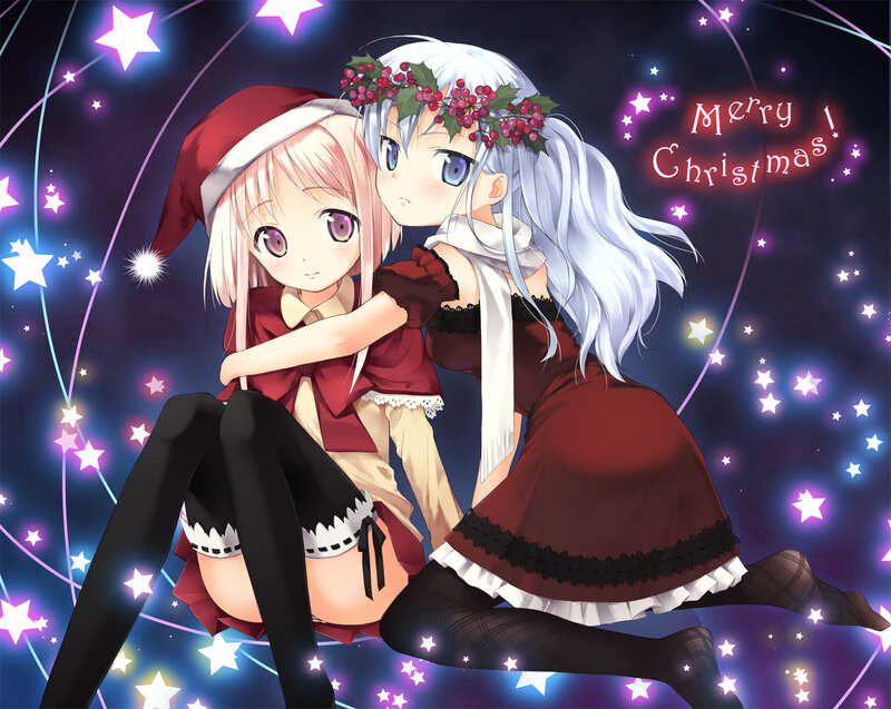 Christmas anime girls