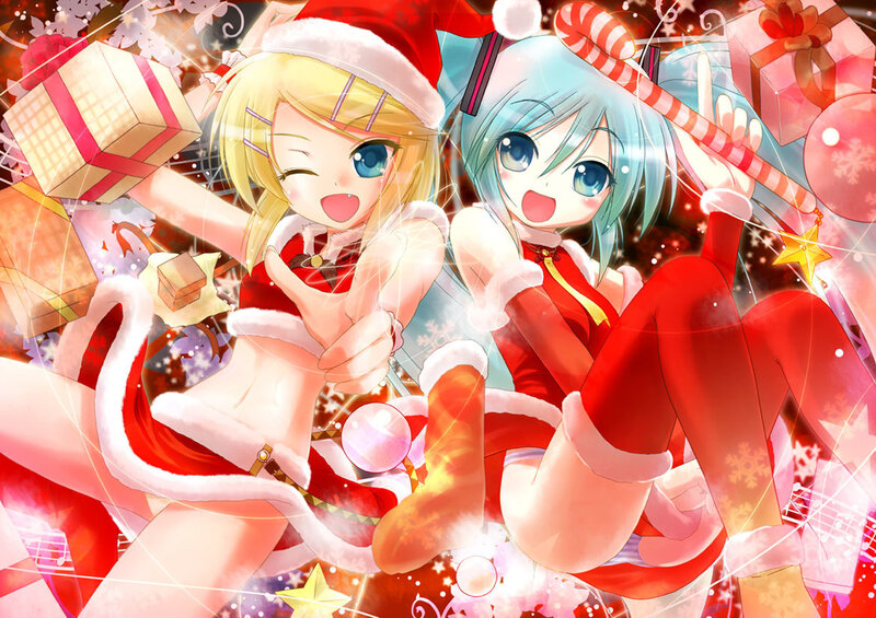 Christmas anime girls