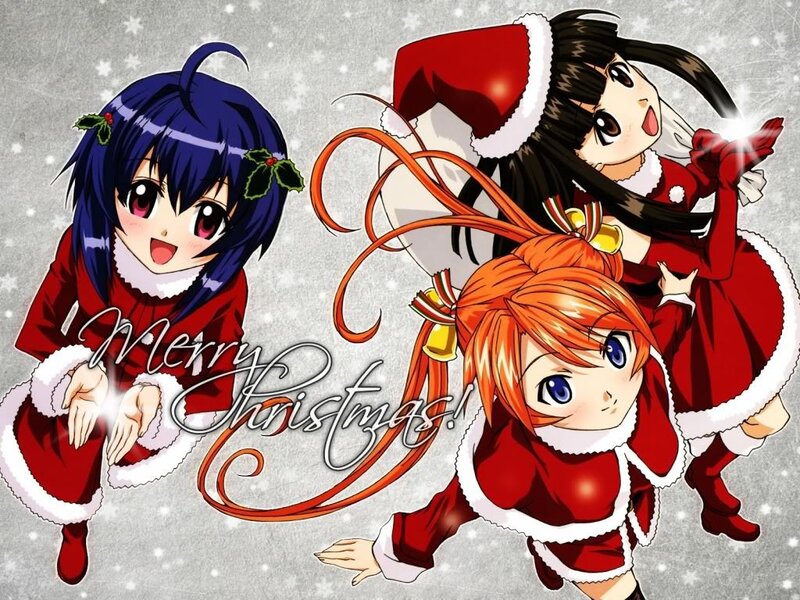 Christmas anime girls
