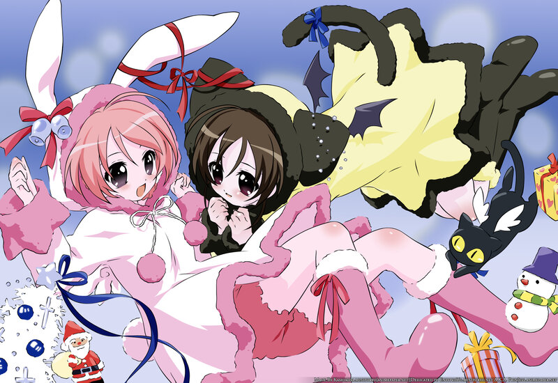 Christmas anime girls