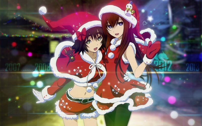 Christmas anime girls
