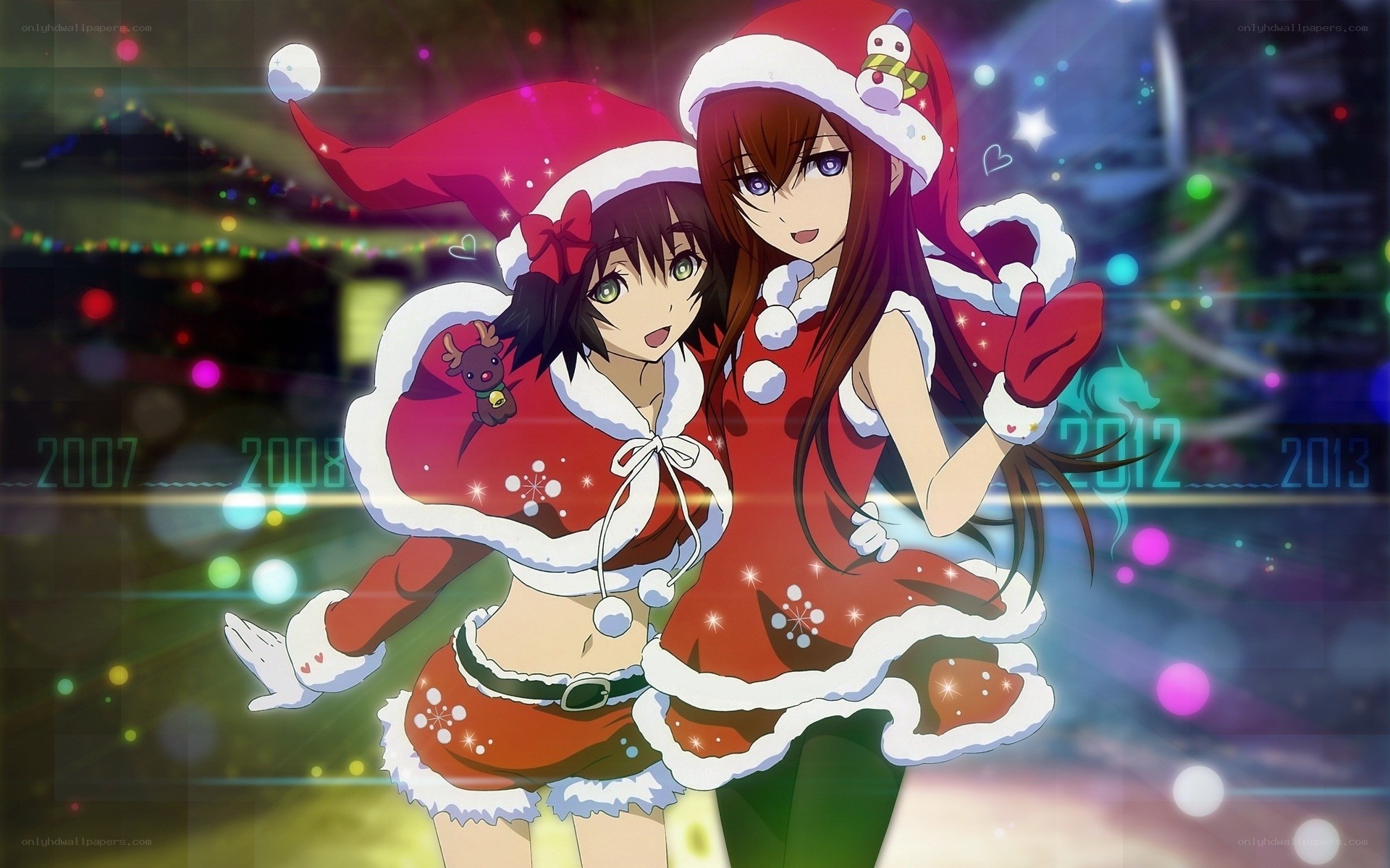 Christmas anime girls