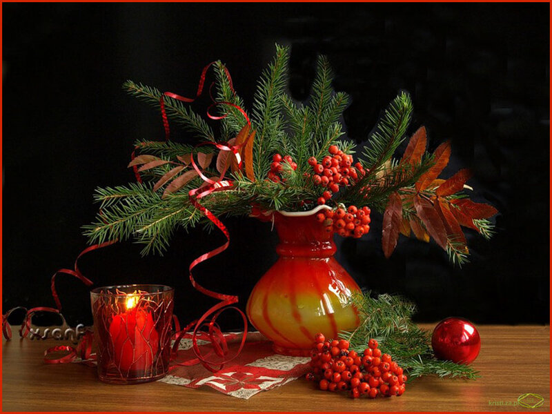 Christmas Arrangement — Red
