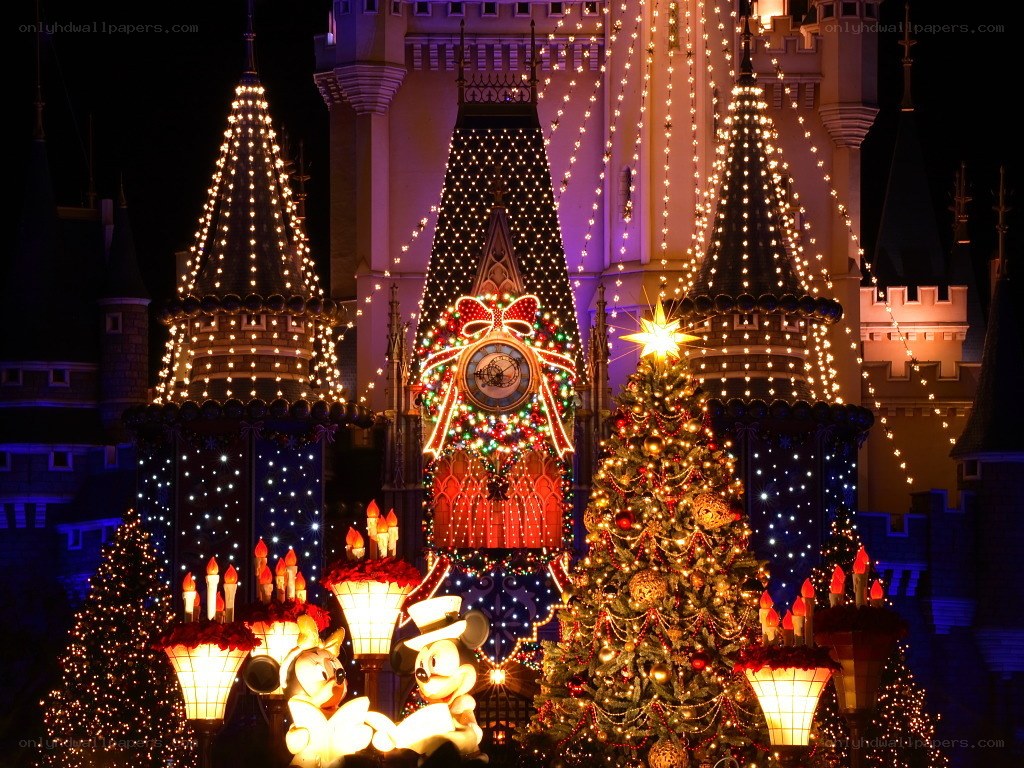 Christmas at Disney Castle
