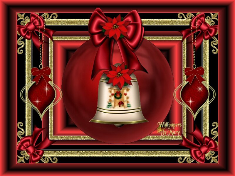 Christmas Bell Ornament — Red