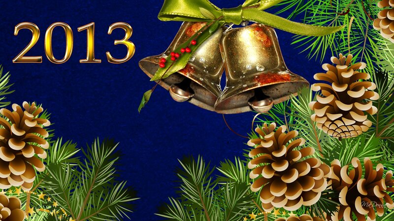 Christmas Bells and Pinecones