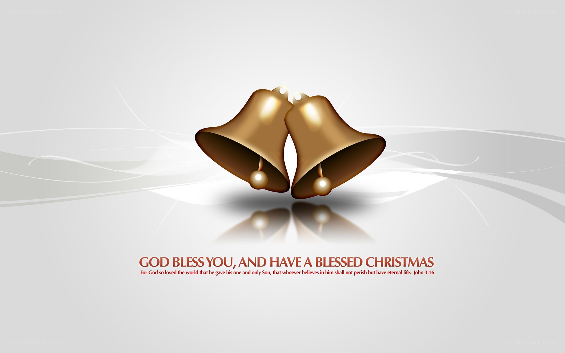 Christmas bells with blessing