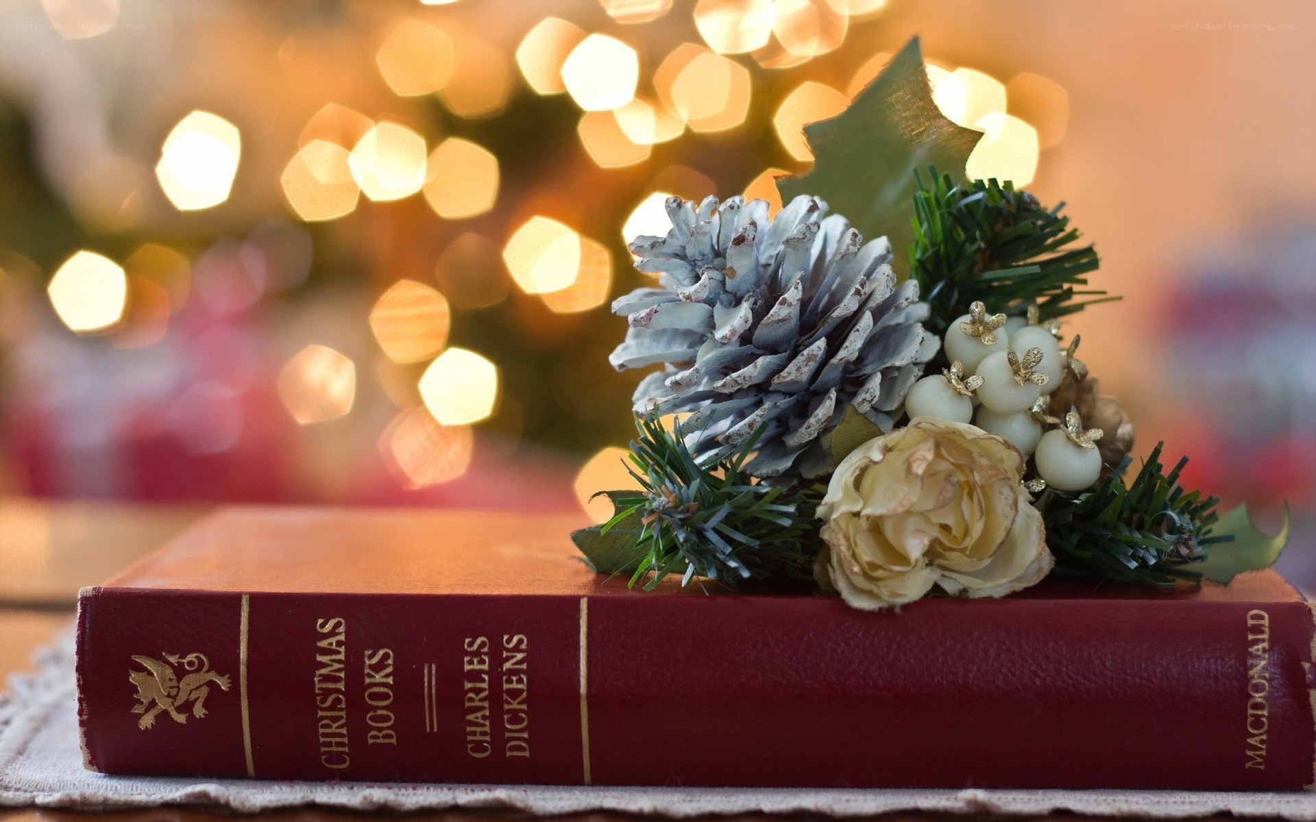Christmas book with decoration