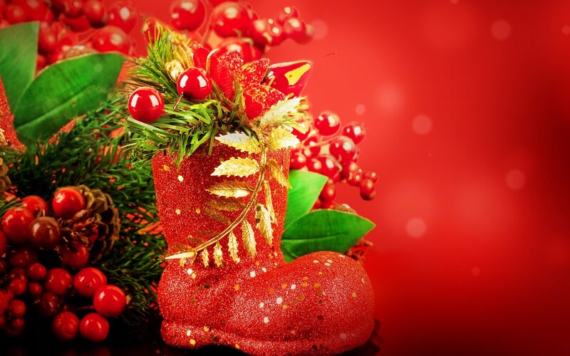Christmas boot decoration