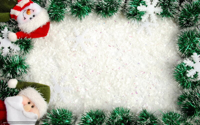 Christmas border with Santa