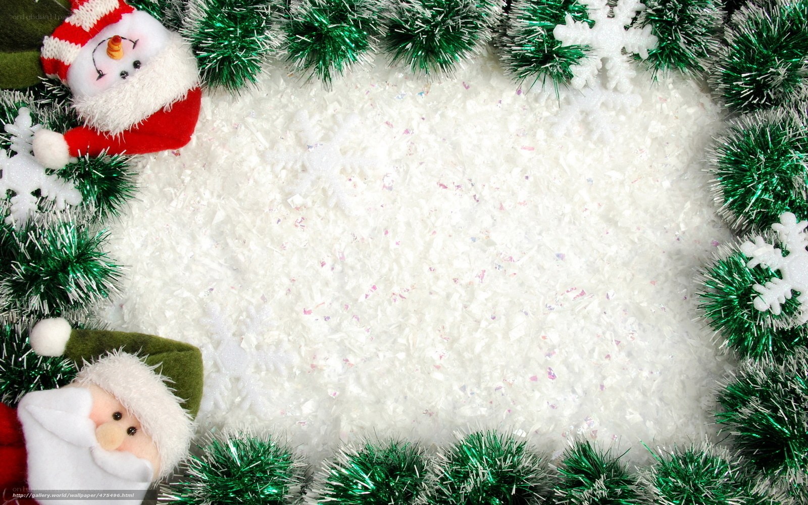 Christmas border with Santa