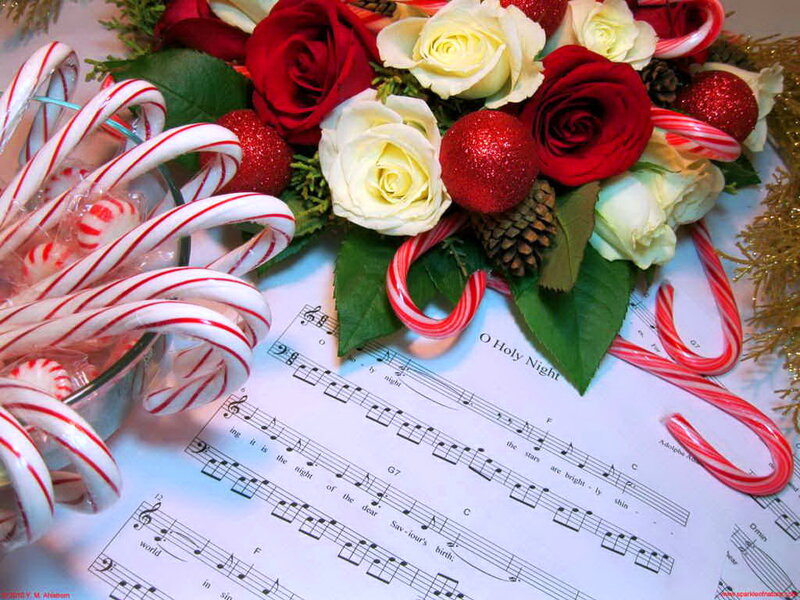 Christmas Bouquet with Sheet Music