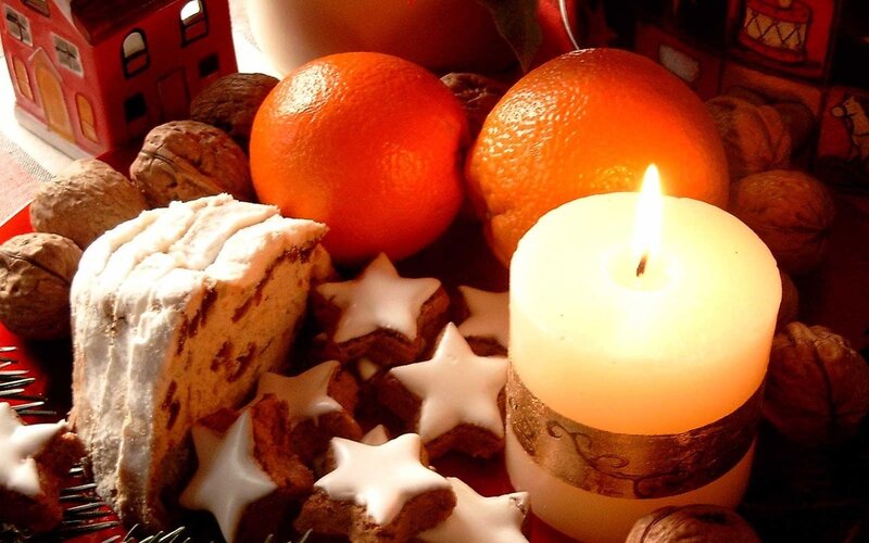 Christmas Cake and Cookies — Orange