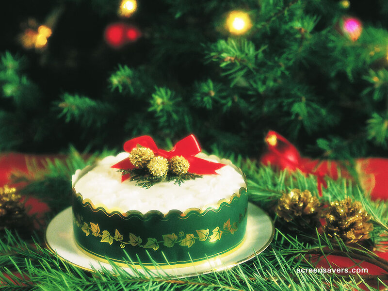Christmas Cake on Tree
