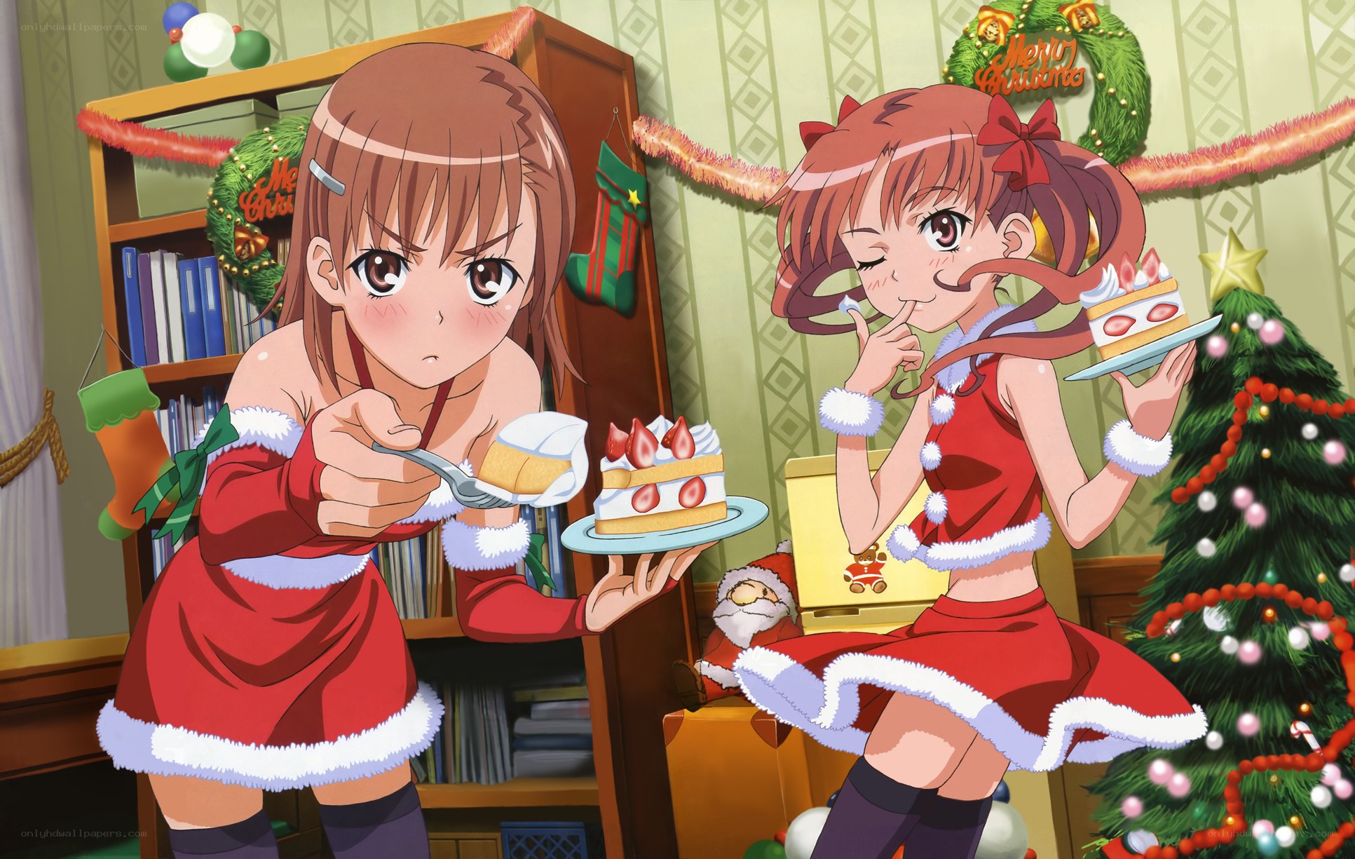 Christmas cake sharing